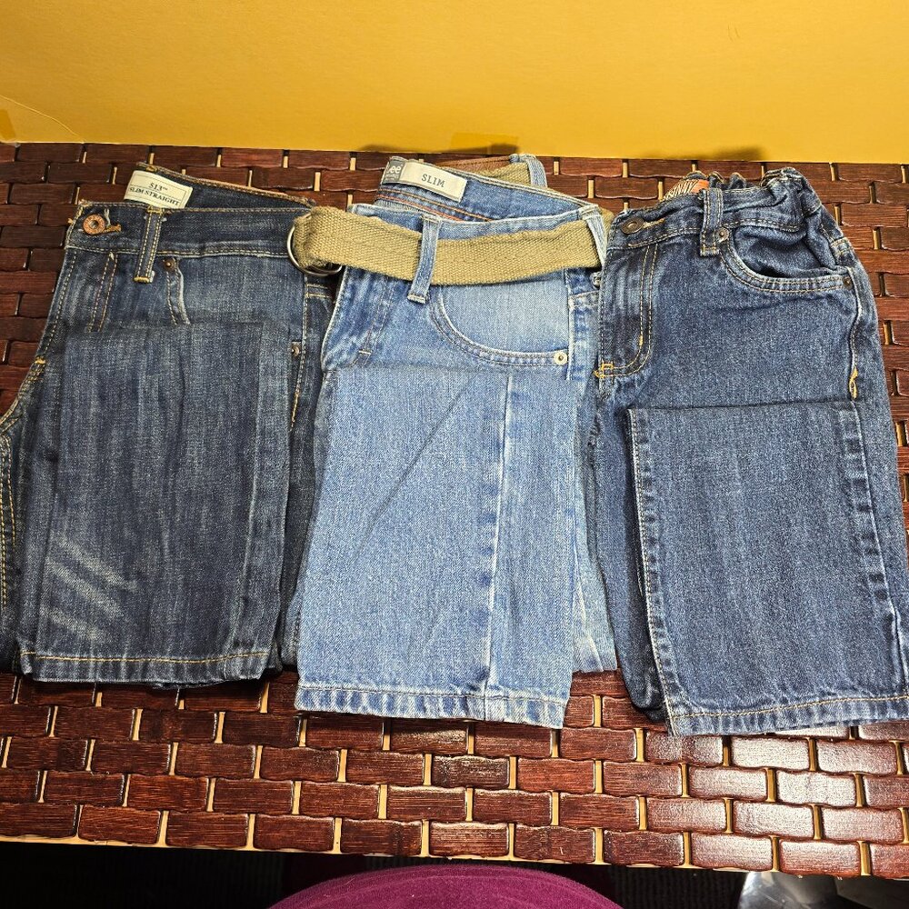 Lot of 3 Girls Blue Jeans Size 10 Slim / Skinny Various See Pictures (N-21)